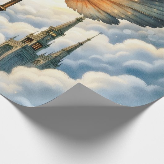 The Key of Eternity – Steampunk Wings  Cadeaupapier (Hoek)