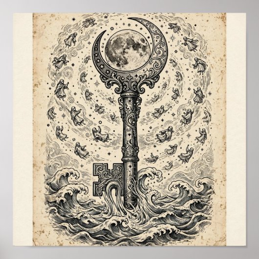 The Key of Tides Kunstprint Poster (Voorkant)