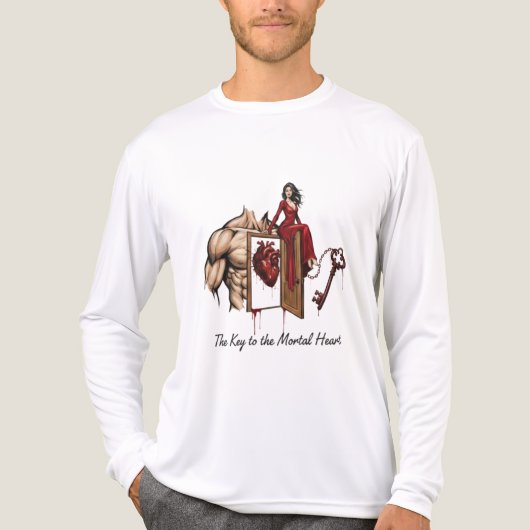 The Key to the Mortal Heart Tri-Blend Shirt (Voorkant volledig)