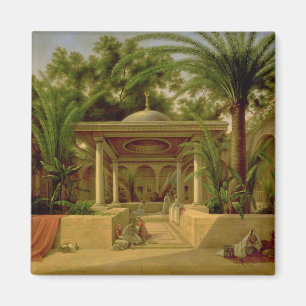 The Khabanija Fountain, Cairo, 1845 Magneet