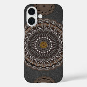 The khaki crocodylus porosus iPhone 16 Case (Achterkant)