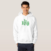 The King - Bold Retro Typography Design Hoodie (Voorkant volledig)