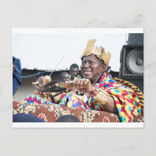 The king carried in triumph. briefkaart (Voorkant)