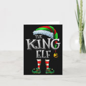 The King Elf Shirt Matching Family King Christmas  Kaart (Voorkant)