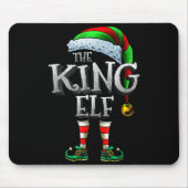 The King Elf Shirt Matching Family King Christmas Muismat (Voorkant)