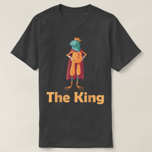 The King For Frogs Fans T-shirt (Design voorkant)