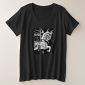 'The King Horse' Dames' Plus-size T-shirt (Design voorkant)