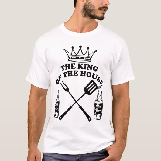The King of the House Beer Black T-shirt (Voorkant)