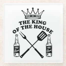 The King of the House Beer Glazen Onderzetter