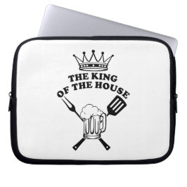 The King of the House Beer Laptop Sleeve
