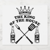 The King of the House Beer Likeurfles Etiket (Enkel label)