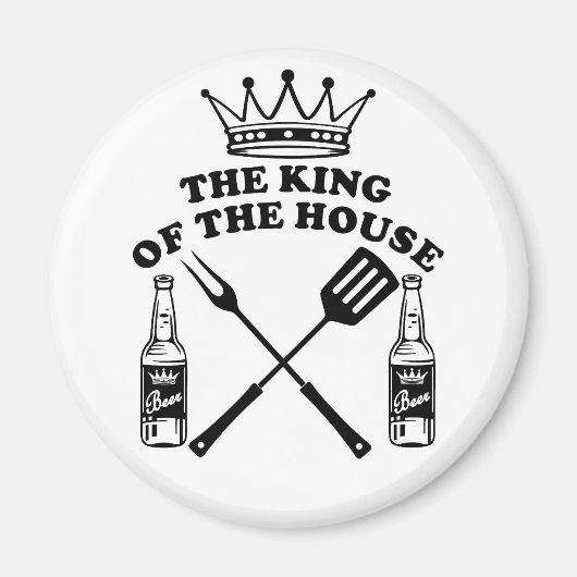 The King of the House Beer Magneet (Voorkant)
