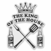 The King of the House Beer Sticker (Voorkant)