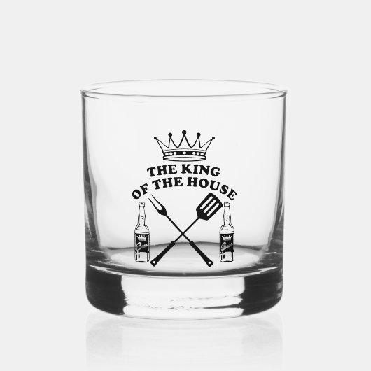 The King of the House Beer Whisky Glas (Voorkant)