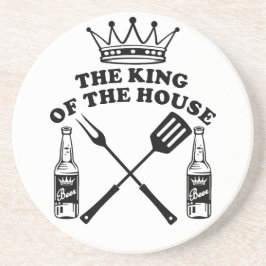 The King of the House Beer Zandsteen Onderzetter