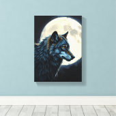 The King Of The Moon Canvas Afdruk (Insitu (Houten vloer))