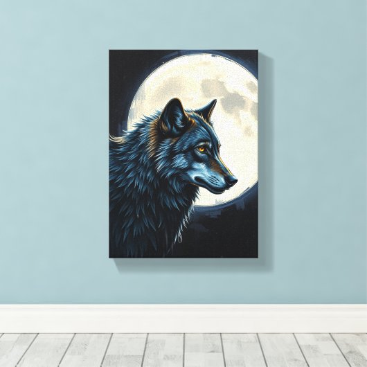 The King Of The Moon Canvas Afdruk (Insitu (Houten vloer))