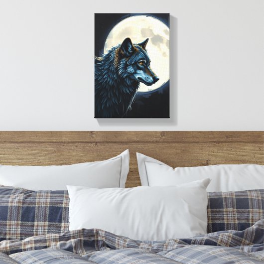The King Of The Moon Canvas Afdruk (Insitu (Slaapkamer))