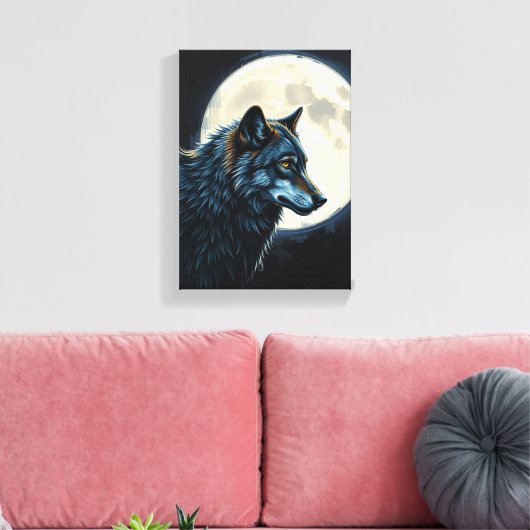 The King Of The Moon Canvas Afdruk (Insitu (Woonkamer))