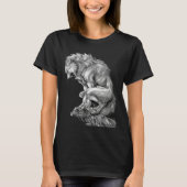 The King of The Werewolf Medieval Wolf Curse Monst T-shirt (Voorkant)