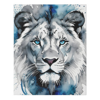 The King’s Gaze Aquarel Imitatie Canvas Print
