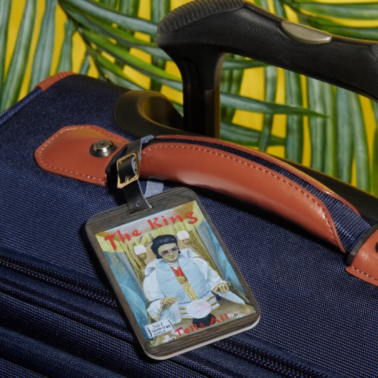 The King Tells All Bagagelabel (Voorkant Insitu 1)