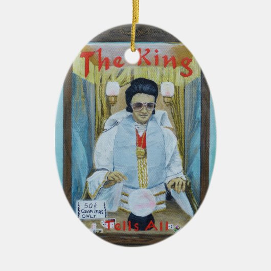 The King Tells All Keramisch Ornament (Voorkant)