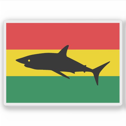 The Kingdom of Abemama flag (1889–1892), Kiribati Sticker (Voorkant)