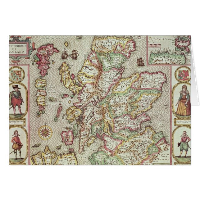 The Kingdome of Scotland, gegraveerd door Jodocus (Voorkant Horizontaal)
