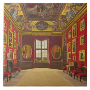 The King's Closet, Windsor Castle, uit 'Royal Res' Tegeltje