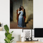 The Kiss (1859) van Francesco Hayez - poster (Thuiskantoor)