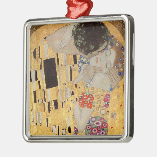 The Kiss, 1907-08 2 Metalen Ornament (Links)