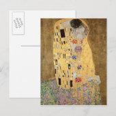 The Kiss, 1907-08 Briefkaart (Voorkant / Achterkant)