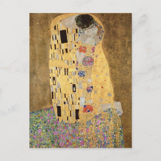 The Kiss, 1907-08 Briefkaart (Voorkant)