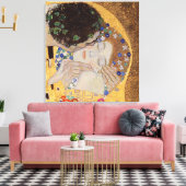 The Kiss, 1907-08 Canvas Afdruk (Insitu (Woonkamer))