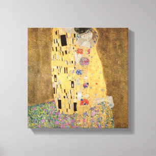 The Kiss, 1907-08 Canvas Afdruk