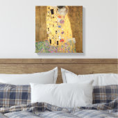 The Kiss, 1907-08 Canvas Afdruk (Insitu (Slaapkamer))