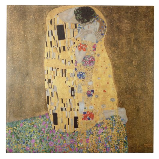 The Kiss, 1907-08 Tegeltje (Voorkant)