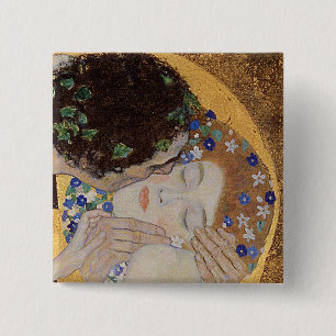 The Kiss, 1907-08 Vierkante Button 5,1 Cm