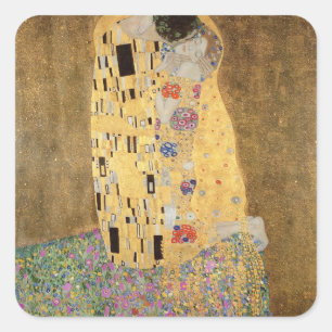The Kiss, 1907-08 Vierkante Sticker