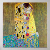 The Kiss 2 by Gustav Klimt Poster (Voorkant)