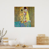 The Kiss 2 by Gustav Klimt Poster (Keuken)