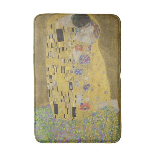 The Kiss, Art Nouveau Oil Painting, Gustav Klimt Badmat (Voorkant Verticaal)