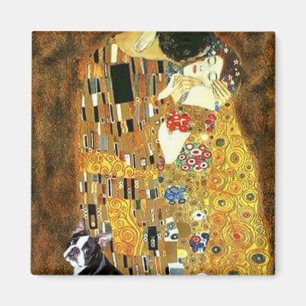 The Kiss - Boston Terrier #4 Magneet