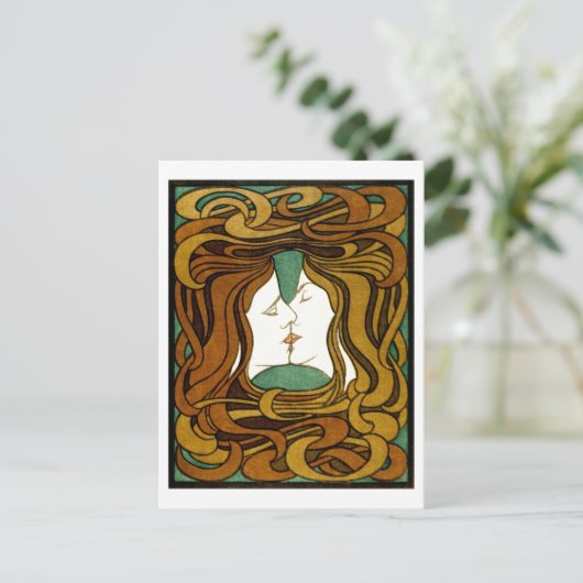 The Kiss by Peter Behrens Briefkaart (Staand voorkant)