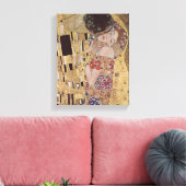The Kiss Detail - Gustav Klimt Canvas Afdruk (Insitu (Woonkamer))
