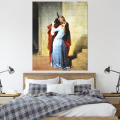 The Kiss - Francesco Hayez Il Bacio  Canvas Afdruk (Insitu (Slaapkamer))