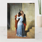The Kiss - Francesco Hayez Il Bacio Romantic Kaart (Voorkant)