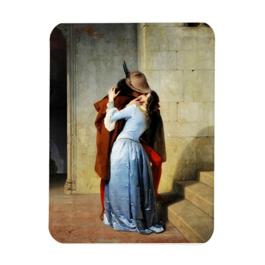 The Kiss - Francesco Hayez Il Bacio Romantic Magneet (Verticaal)