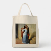 The Kiss - Francesco Hayez Il Bacio  Tote Bag (Achterkant)